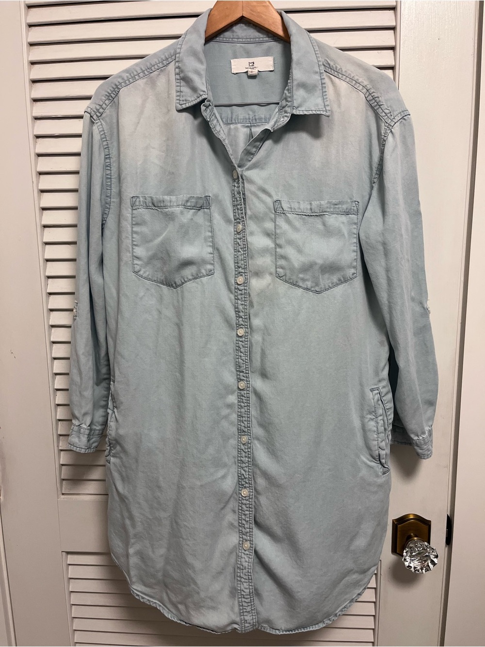Thread & Supply Pale Chambray Blue Denim Shirt/dress